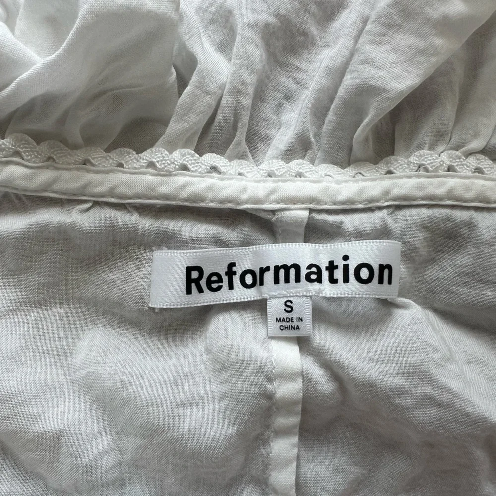 Reformation Cambri‎ Top Blouse White